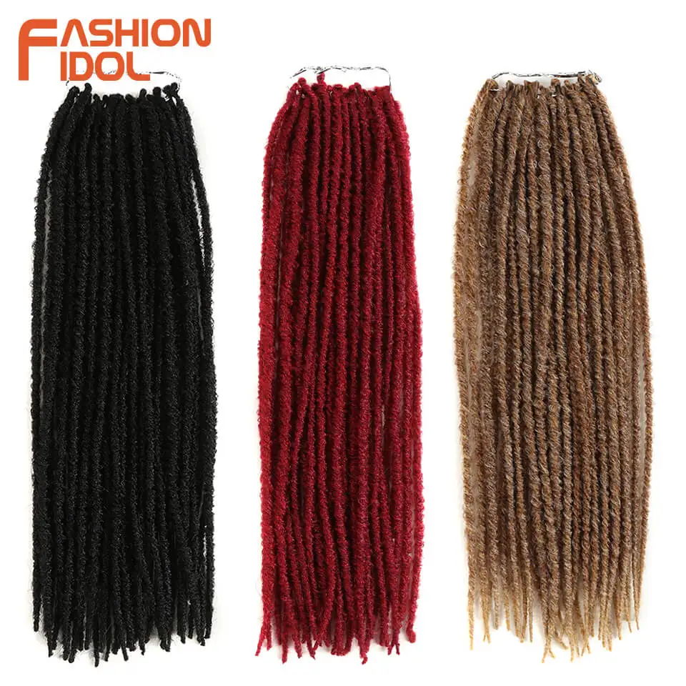 FASHION IDOL Faux Locs Crotchet Hair Extension 30 Strands/Pack Crochet Braids Brown Ombre Hair For African American Black Women
FASHION IDOL Faux Locs Crotchet Hair Extension 30 Strands/Pack Crochet Braids Brown Ombre Hair For African American Black Women