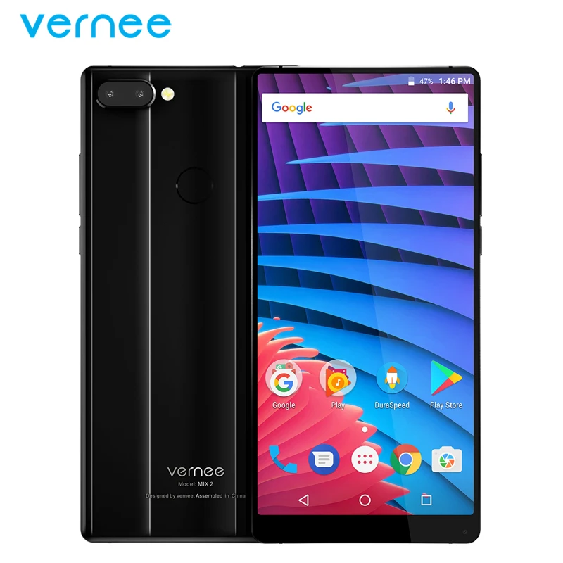 

Original Vernee Mix 2 Mobile Phone 6.0 inch FHD Screen 6GB RAM 64GB ROM MT6757 Octa Core Android 7.0 13MP+5MP 4200mAh Smartphone