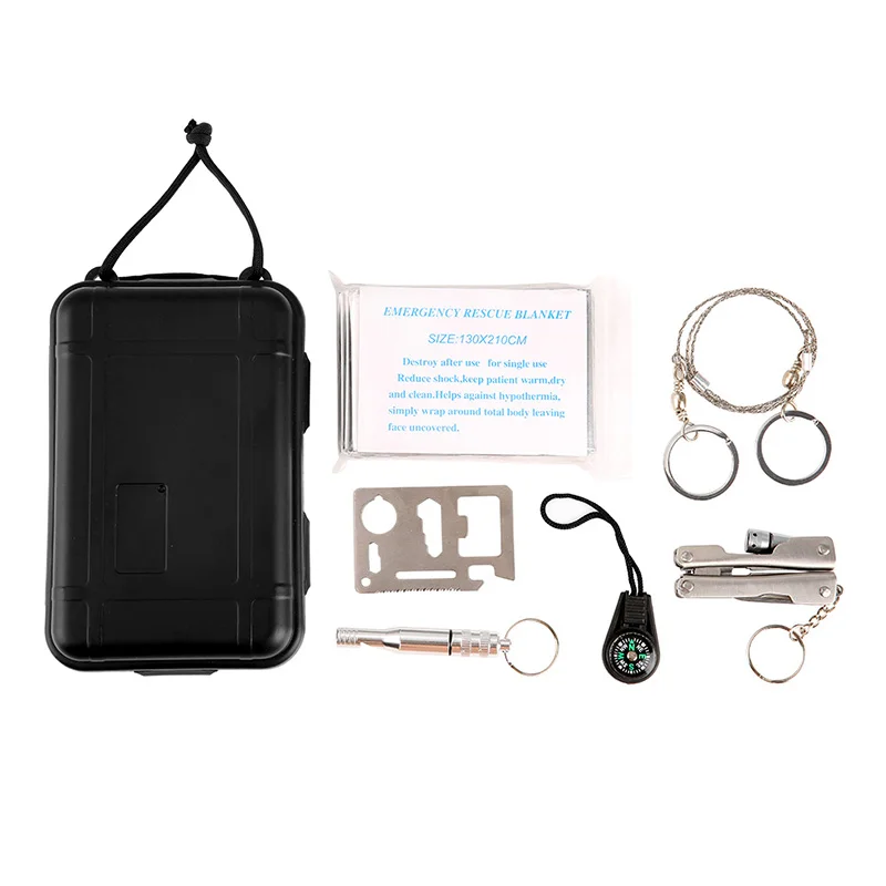 6 In 1 Self-Help Box SOS Equipment easy use Outdoor Convenient Camping Hiking Sports Survival Emergency Tools Box Kit Set
6 In 1 Self-Help Box SOS Equipment easy use Outdoor Convenient Camping Hiking Sports Survival Emergency Tools Box Kit Set
