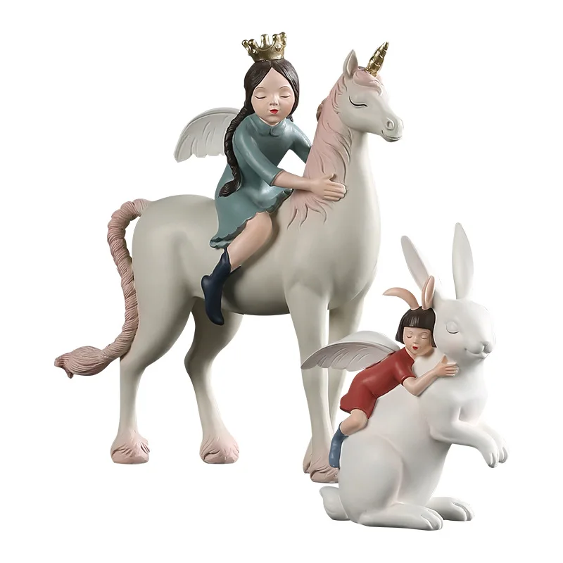 Elf's Whisper Series Resin Horse Girl Figurine Decoration Creative Gifts for Home Art Decoration drop shipping
Elf's Whisper Series Resin Horse Girl Figurine Decoration Creative Gifts for Home Art Decoration drop shipping