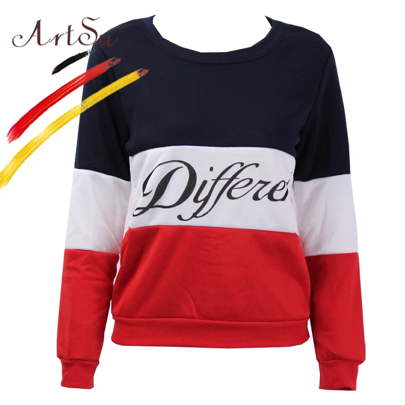 ArtSu 2017 Autumn Casual Pullovers Winter Women Fleeve Sweater Printed Letters Tracksuit Sweaters Sudaderas New Tops EPHO80027
ArtSu 2017 Autumn Casual Pullovers Winter Women Fleeve Sweater Printed Letters Tracksuit Sweaters Sudaderas New Tops EPHO80027