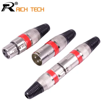 10sets Male&Female Professional 3PIN XLR connector Microphone plug MIC wire connector 7 colors available
10sets Male&Female Professional 3PIN XLR connector Microphone plug MIC wire connector 7 colors available