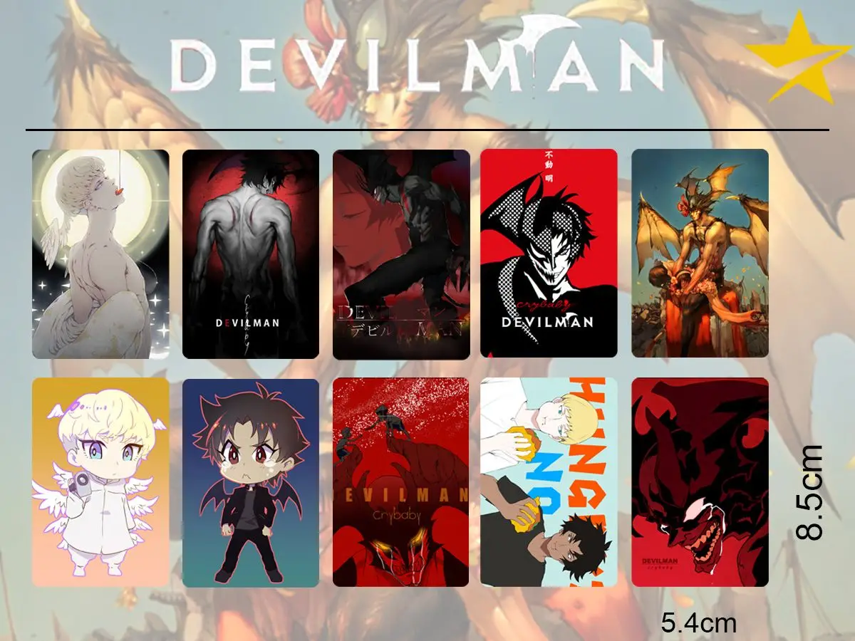 10 pcs/set New DEVILMAN Crybaby Stickers Toys Anime Souvenir Card Sticker DIY Decoration Self-Adhesive Classic Toy Accessories
10 pcs/set New DEVILMAN Crybaby Stickers Toys Anime Souvenir Card Sticker DIY Decoration Self-Adhesive Classic Toy Accessories
