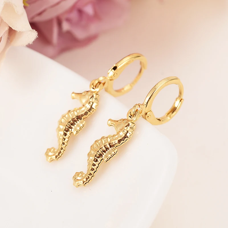 Gold African seahorse Women's Drop Earring Hippocampus Dangle Earring Charms Jewelry Earrings brincos Vintage girls kids gift
Gold African seahorse Women's Drop Earring Hippocampus Dangle Earring Charms Jewelry Earrings brincos Vintage girls kids gift