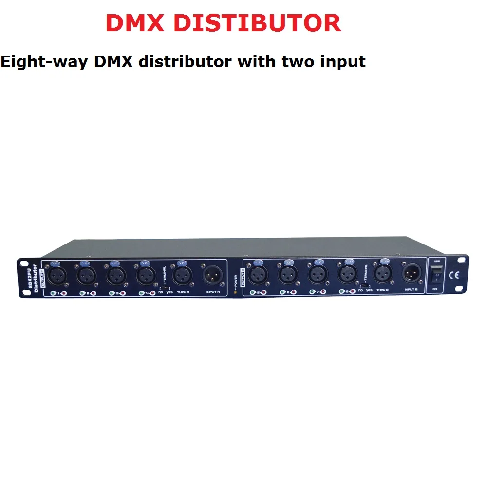 Контроллер освесветильник для сцены DMX512, разветвитель светильник разделитель усилителя сигнала, 8-полосный DMX-распределитель с 2 входными портами, сценическое оборудование
Контроллер освесветильник для сцены DMX512, разветвитель светильник разделитель усилителя сигнала, 8-полосный DMX-распределитель с 2 входными портами, сценическое оборудование