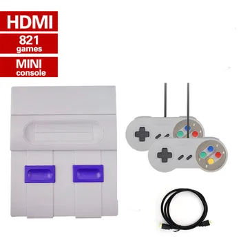 Mini HD HDMI TV Video Game Console Handheld Retro Family Game Console Built-In 821 Classic for SNES games Dual gamepad PAL&NTSC
Mini HD HDMI TV Video Game Console Handheld Retro Family Game Console Built-In 821 Classic for SNES games Dual gamepad PAL&NTSC