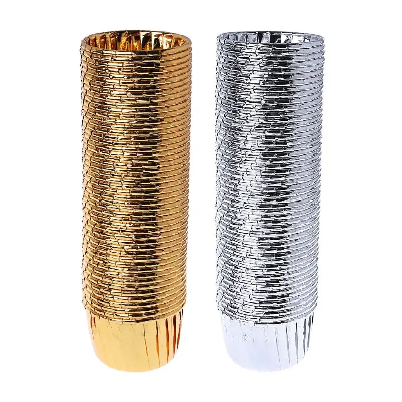 50pcs/set Golden Kitchen Accessories Paper Cupcake Wrappers Cup Cake Decoration For Wedding Birthday Christmas Party
50pcs/set Golden Kitchen Accessories Paper Cupcake Wrappers Cup Cake Decoration For Wedding Birthday Christmas Party