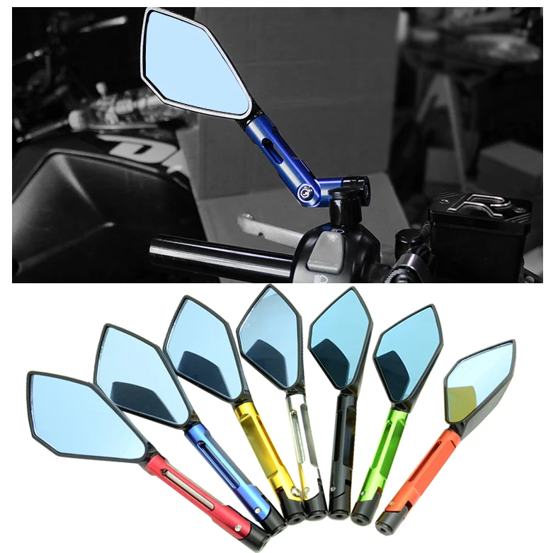 One Pair Side Mirrors Folding Motorcycle Rearview Set CNC for KAWASAKI HONDA SUZUKI YAMAHA DUCATI KTM Red Green Black Rear View
One Pair Side Mirrors Folding Motorcycle Rearview Set CNC for KAWASAKI HONDA SUZUKI YAMAHA DUCATI KTM Red Green Black Rear View