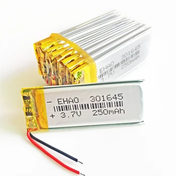 10 pcs 3.7V 250mAh Lithium Polymer LiPo Rechargeable Battery 301645 For Handheld GPS Navigator Mp3 bluetooth LED light 3*16*45mm
10 pcs 3.7V 250mAh Lithium Polymer LiPo Rechargeable Battery 301645 For Handheld GPS Navigator Mp3 bluetooth LED light 3*16*45mm