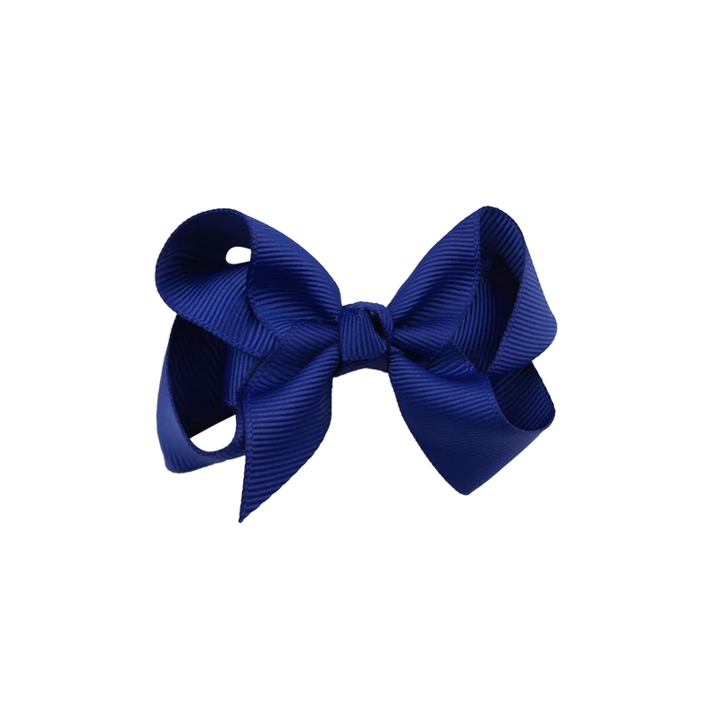 Colourful Bow Clip Boutique Hair Bows For Girls Kids Children Girls Hair Clips Grosgrain Ribbon Bows (4)