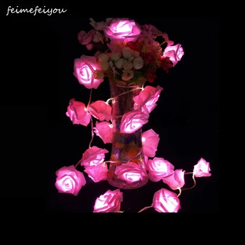 2020 Best Gift LED Rose Flower LED String Lights Battery Operated Event Christmas Wedding Birthday Party Decoration Lightings
2020 Best Gift LED Rose Flower LED String Lights Battery Operated Event Christmas Wedding Birthday Party Decoration Lightings