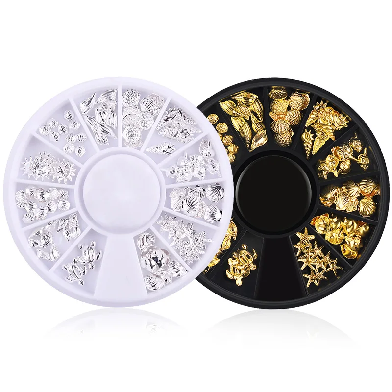 Mixed Alloy Gold Silver Studs Sea Star Shell Turtle Conch Nail Art Decoration 3d Manicure Wheel Sequins UV Gel DIY Accessory New
Mixed Alloy Gold Silver Studs Sea Star Shell Turtle Conch Nail Art Decoration 3d Manicure Wheel Sequins UV Gel DIY Accessory New