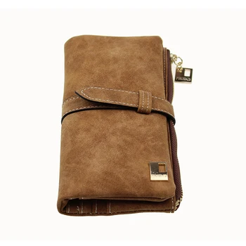 Famous Brand Long Purse Two Fold Women Wallets Drawstring Nubuck Leather Zipper Suede Wallet Ladies Carteira Feminina Clutch Bag
Famous Brand Long Purse Two Fold Women Wallets Drawstring Nubuck Leather Zipper Suede Wallet Ladies Carteira Feminina Clutch Bag