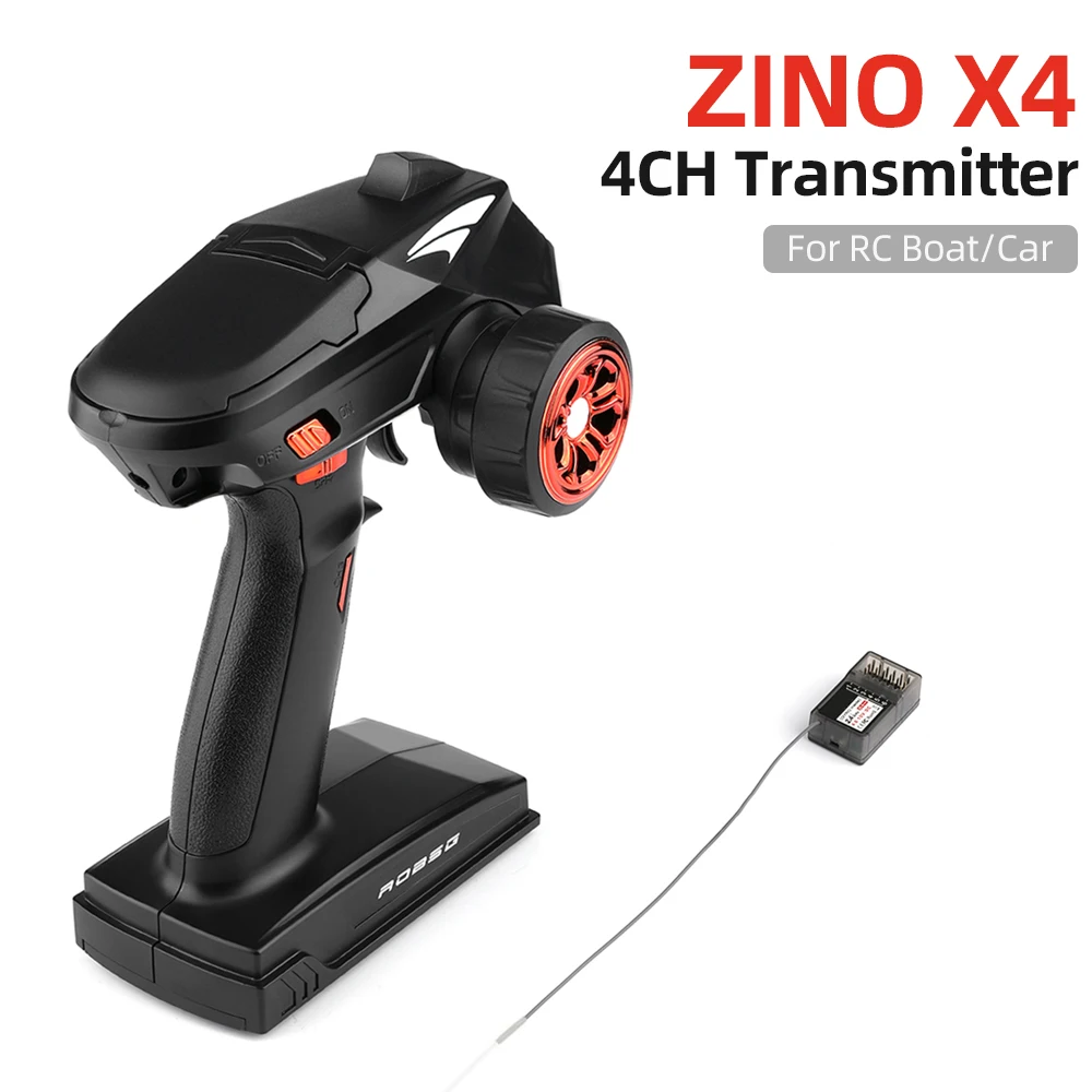 ZINO X4 2.4G 4CH/6CH Remote Control Transmitter with Receiver for RC Car Boat Tank
ZINO X4 2.4G 4CH/6CH Remote Control Transmitter with Receiver for RC Car Boat Tank