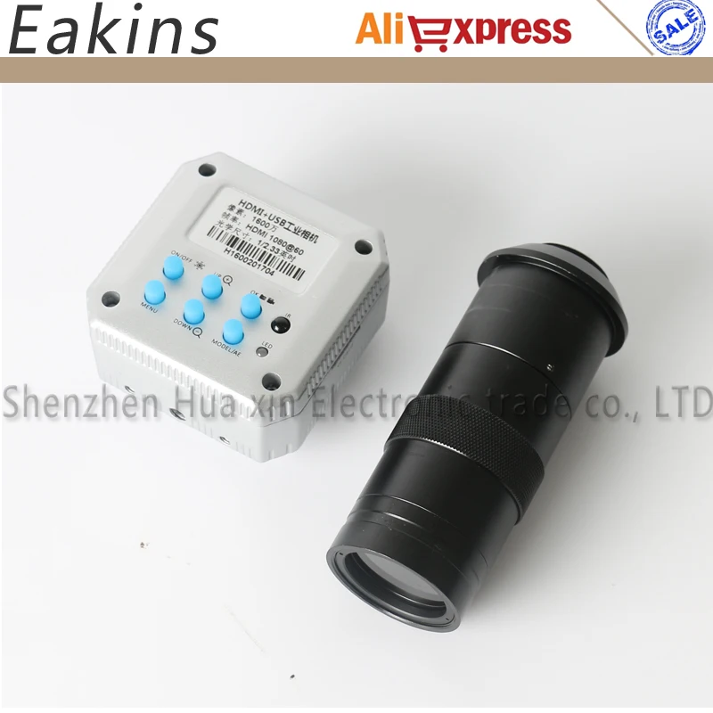 Newest 16.0MP 1080P HDMI/USB HD Digital Video Microscope Camera TF Card Video Storage Remote Control+100X C-mount Zoom Lens
Newest 16.0MP 1080P HDMI/USB HD Digital Video Microscope Camera TF Card Video Storage Remote Control+100X C-mount Zoom Lens