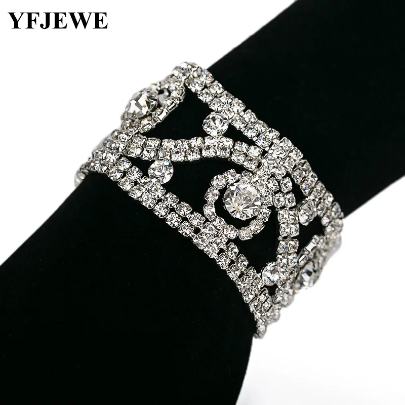 YFJEWE Romantic Retro Wedding CZ Crystal Silvery Bracelet Jewelry Fashion Charm Woman Lady Gifts Jewelry B078
YFJEWE Romantic Retro Wedding CZ Crystal Silvery Bracelet Jewelry Fashion Charm Woman Lady Gifts Jewelry B078