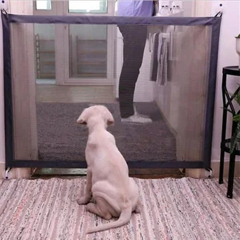 New Pet Dog Fences Black Portable folding type Safety fence Separation net For Small Medium Dog
New Pet Dog Fences Black Portable folding type Safety fence Separation net For Small Medium Dog