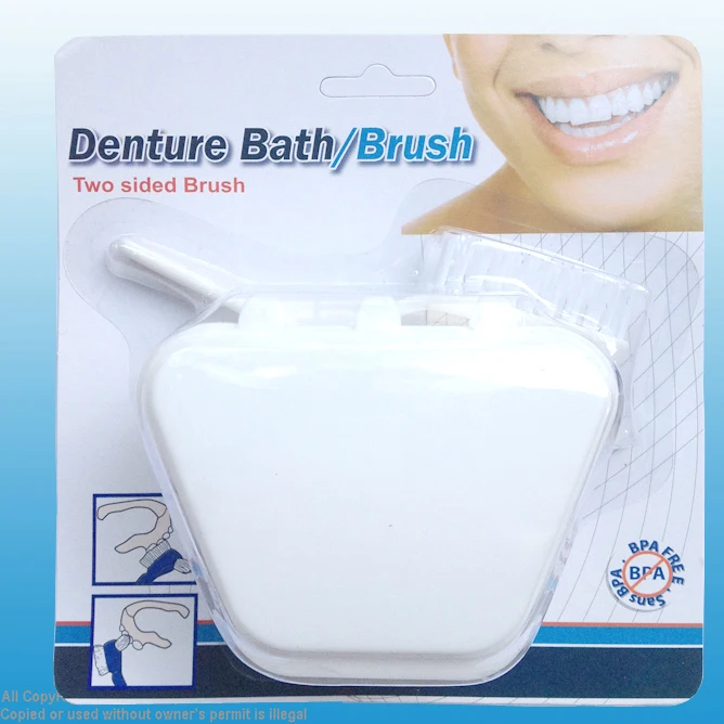 Denture box with Toothbrush, for store and clean false teeth in travelling and at home
Denture box with Toothbrush, for store and clean false teeth in travelling and at home