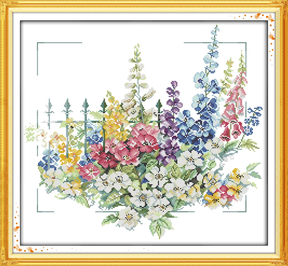 Garden cross stitch kit 14ct 11ct count print canvas stitching embroidery DIY handmade needlework
Garden cross stitch kit 14ct 11ct count print canvas stitching embroidery DIY handmade needlework