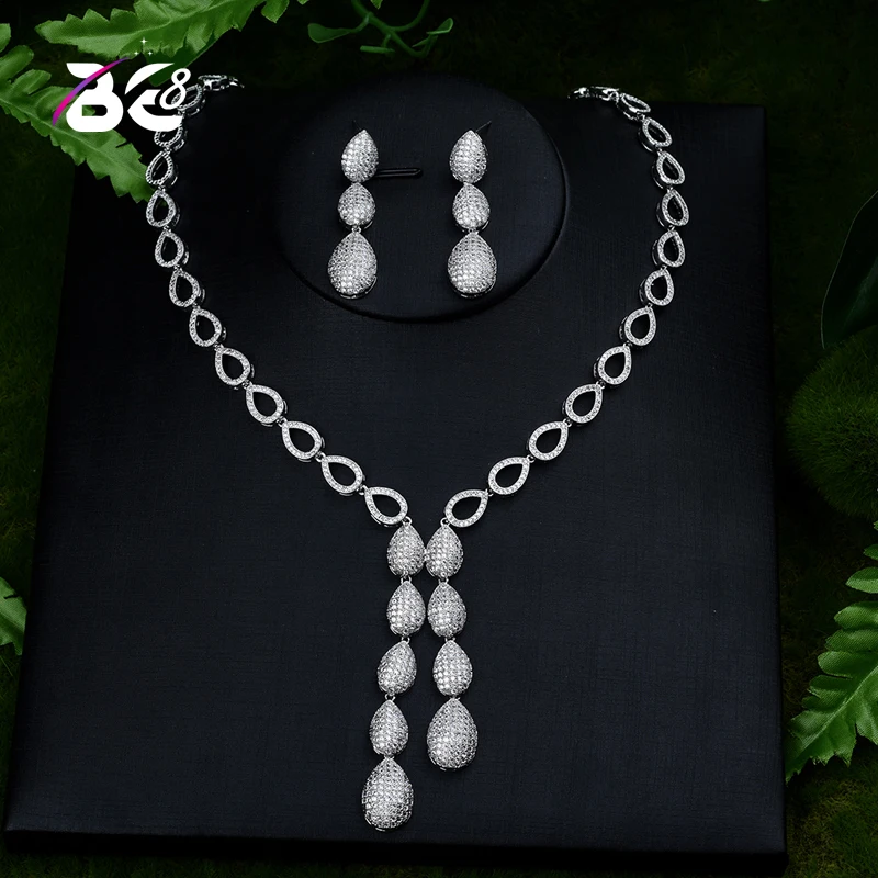 Be 8 Exquisite Cubic Zirconia Wedding Party Jewelry Set Water Drop High Quality CZ Bridal Necklace Earring Dubai Jewelry S398
Be 8 Exquisite Cubic Zirconia Wedding Party Jewelry Set Water Drop High Quality CZ Bridal Necklace Earring Dubai Jewelry S398