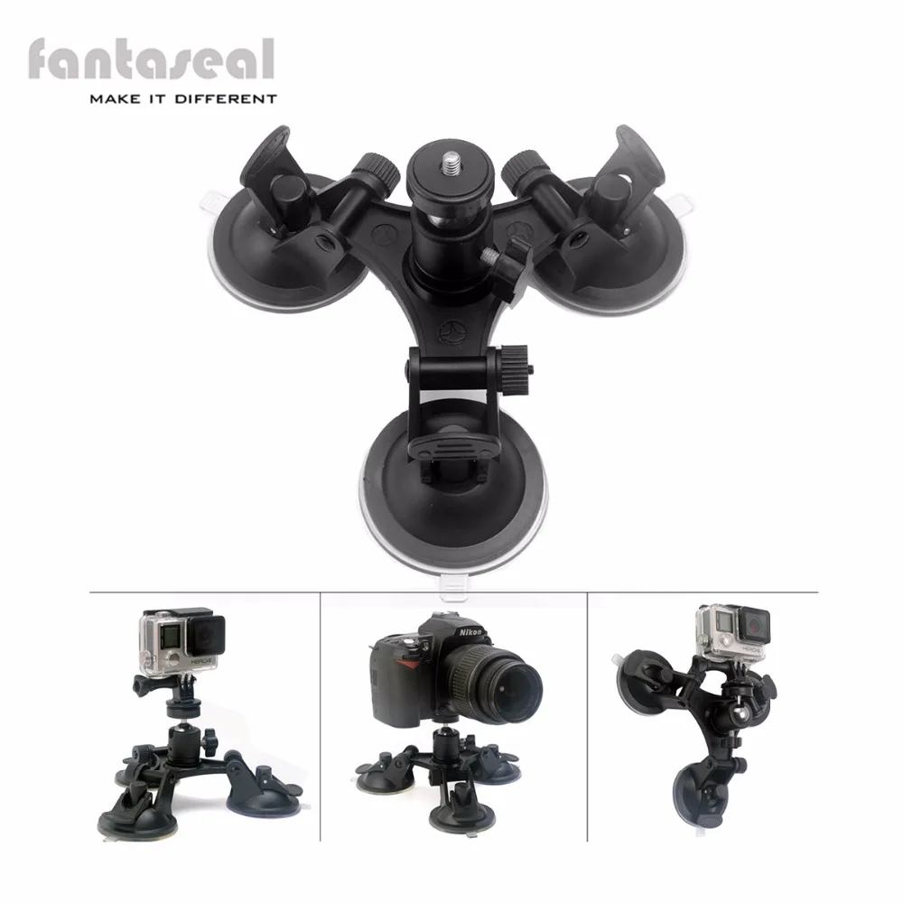 Fantaseal Tri-Cup Car Suction Mount w/Ball Head,Window Glass Mount Tripod for DSLR/Camcorder + GoPro Hero 5/4/3 Xiaomi Yi SJCAM
Fantaseal Tri-Cup Car Suction Mount w/Ball Head,Window Glass Mount Tripod for DSLR/Camcorder + GoPro Hero 5/4/3 Xiaomi Yi SJCAM