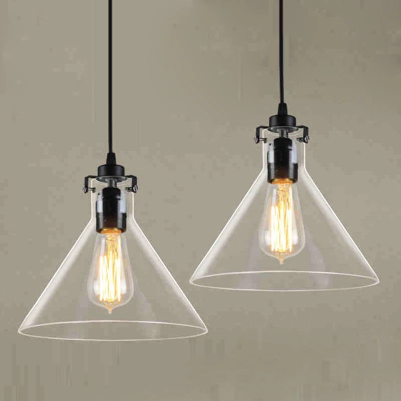 Retro Vintage Pendant Lights Clear Glass Lamshade Loft Pendant Lamps E27 110V 220V for Dinning Room Home Dcoration Lighting
Retro Vintage Pendant Lights Clear Glass Lamshade Loft Pendant Lamps E27 110V 220V for Dinning Room Home Dcoration Lighting