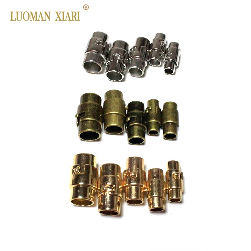 10pcs/lot Silvery Golden Copper Colors Circular Rotate Magnetic Clasps Leather Cord Bracelets Connectors For DIY Jewelry Making
10pcs/lot Silvery Golden Copper Colors Circular Rotate Magnetic Clasps Leather Cord Bracelets Connectors For DIY Jewelry Making