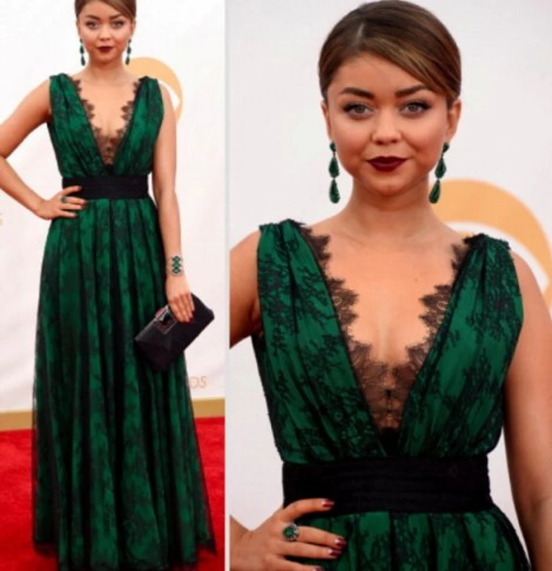 Emerald Green Evening Party Dress Lace Floor Length V-neck Celebrity Dresses For Women Formal Evening Gowns Vestido Longo
Emerald Green Evening Party Dress Lace Floor Length V-neck Celebrity Dresses For Women Formal Evening Gowns Vestido Longo