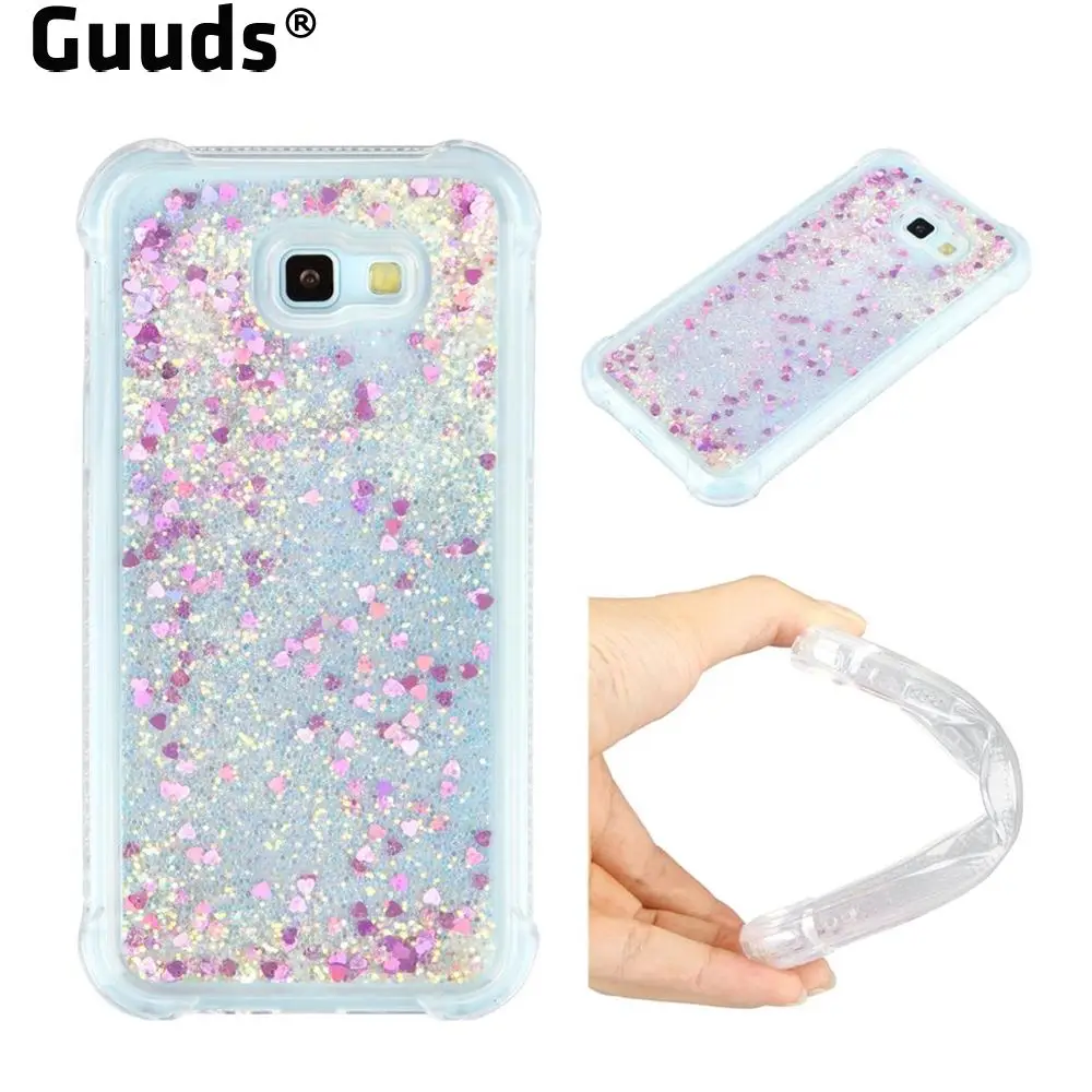 Dynamic Liquid Glitter Sand Quicksand Star TPU Case for Samsung Galaxy A7 2017 A720 - Rose