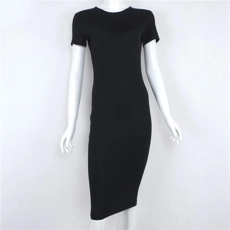 Stylish Women dress Summer round neck solid Casual Stretch Short Sleeve cotton pullover Evening Party Midi Dresses one pieces
Stylish Women dress Summer round neck solid Casual Stretch Short Sleeve cotton pullover Evening Party Midi Dresses one pieces