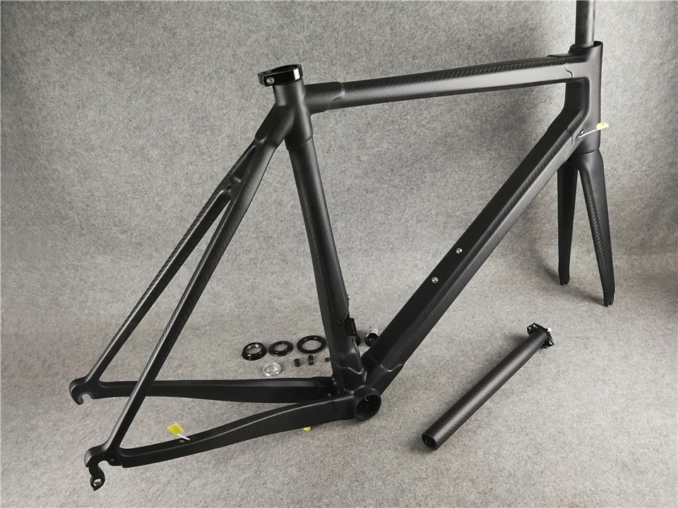 Perfect Top sale 16 colors T1000 3K CARROWTER C60 carbon road bike frame With 48/50/52/54/56cm BB386 Matte/Glossy bicycle Frameset 11