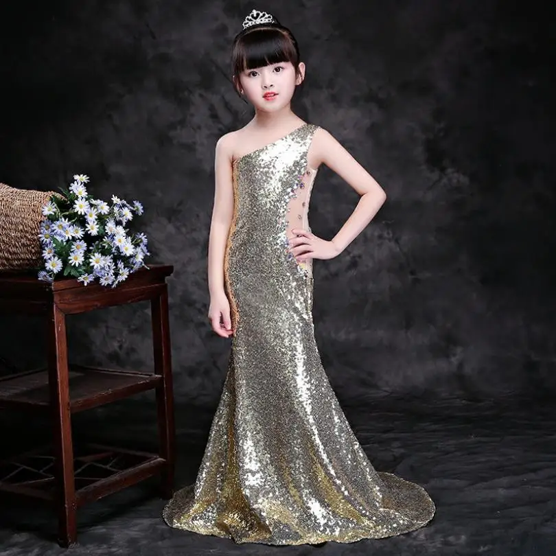 Gold Sequined Dress For Girls Children's Sleeveless Princess Gown Wedding Birthday Party Evening Dress Modis Kids Clothes Y1434 
Gold Sequined Dress For Girls Children's Sleeveless Princess Gown Wedding Birthday Party Evening Dress Modis Kids Clothes Y1434