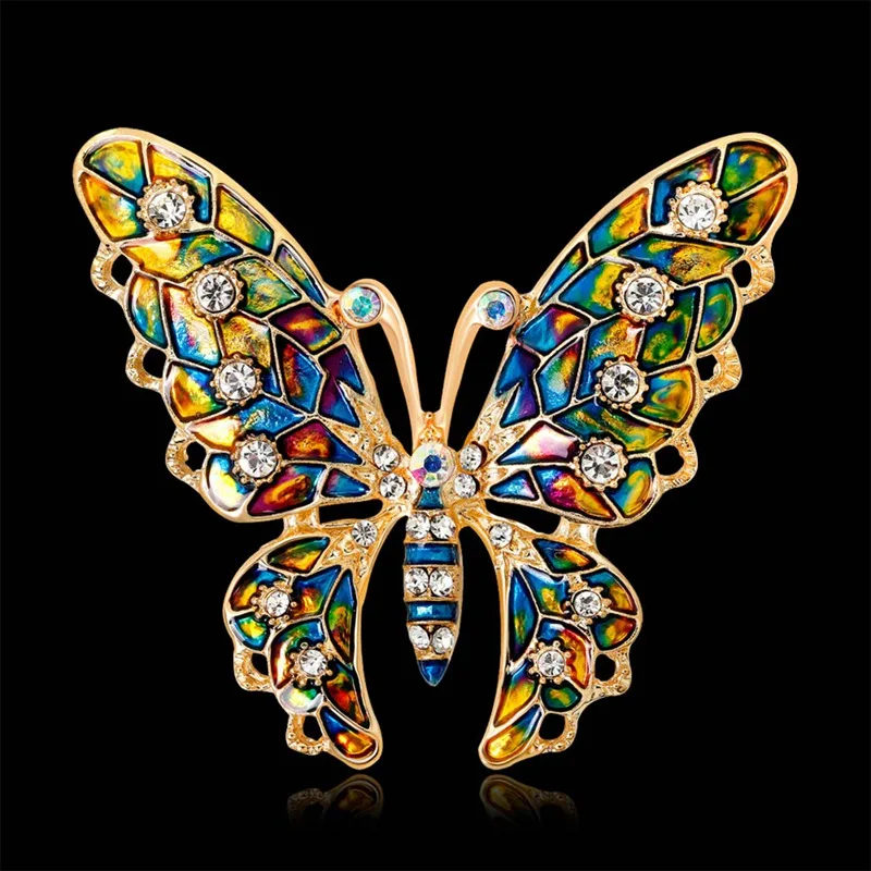 Enamel Butterfly Brooches For Women Girls Scarf Lap Pin Vintage Elegant Large Insect Brooch Female Jewelry
Enamel Butterfly Brooches For Women Girls Scarf Lap Pin Vintage Elegant Large Insect Brooch Female Jewelry