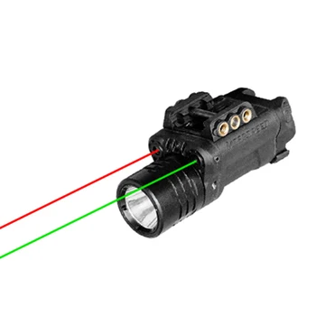 Shocking laser pointer dual aiming green laser and red laser sight with tactical flashlight combo for self defense weapons gun
Shocking laser pointer dual aiming green laser and red laser sight with tactical flashlight combo for self defense weapons gun