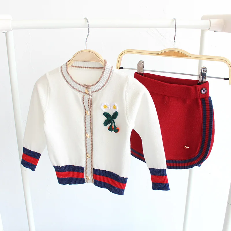 Children Baby Kids Girl Knitted Sweater Set Skirts Baby Girls Sweater Sets Cardigan Outerwear Coats Girls Knit Jackets Skirts
Children Baby Kids Girl Knitted Sweater Set Skirts Baby Girls Sweater Sets Cardigan Outerwear Coats Girls Knit Jackets Skirts