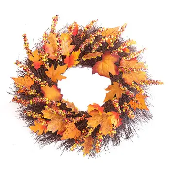 Party Decor Artificial Wreath Thanksgiving Day Door Simulation Berry Maple Leaf Door Wall Ornament Large Wreath Garland
Party Decor Artificial Wreath Thanksgiving Day Door Simulation Berry Maple Leaf Door Wall Ornament Large Wreath Garland