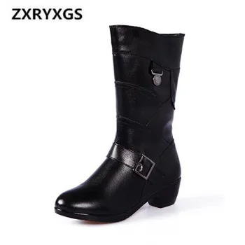 2020 New Autumn and Winter Boots Women Shoes Black Genuine Leather Boots with Large Size Non-slip Comfort Warm Women Boots
2020 New Autumn and Winter Boots Women Shoes Black Genuine Leather Boots with Large Size Non-slip Comfort Warm Women Boots