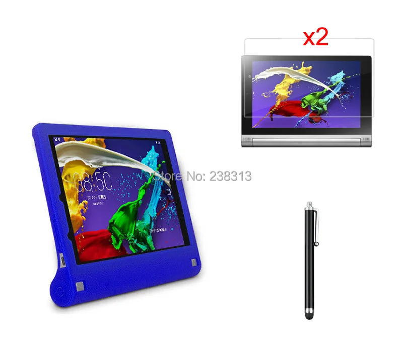 Ultra Slim Soft Silicon Rubber Protect Cover Shell Tablet Case +2* Clear Films Guard+ Stylus For Lenovo YOGA Tablet 2 830F
Ultra Slim Soft Silicon Rubber Protect Cover Shell Tablet Case +2* Clear Films Guard+ Stylus For Lenovo YOGA Tablet 2 830F