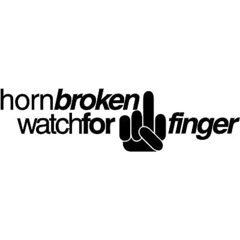 15X4CM HORN BROKEN WATCH FOR MIDDLE FINGER Originality Car-styling Car Sticker Vinyl Decal
15X4CM HORN BROKEN WATCH FOR MIDDLE FINGER Originality Car-styling Car Sticker Vinyl Decal
