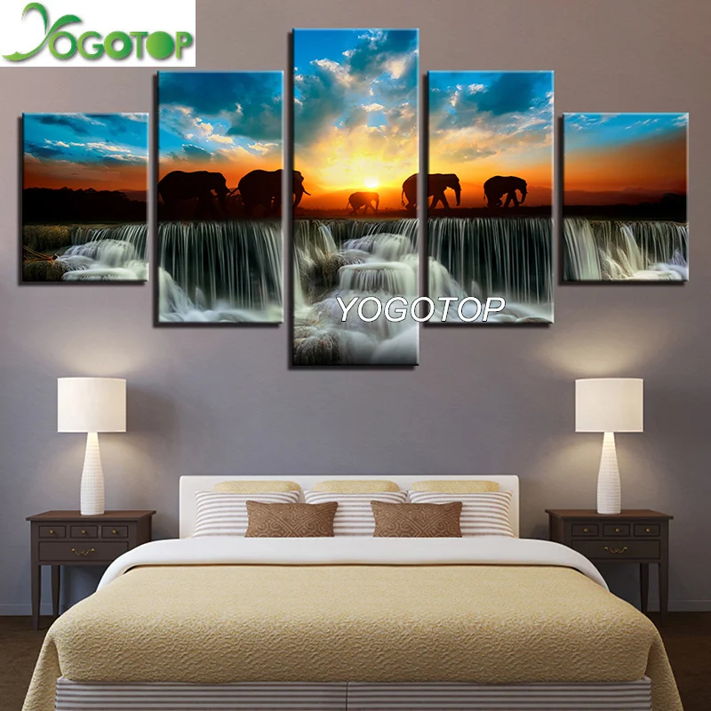 YOGOTOP DIY Diamond Painting Cross Stitch Kit Full Embroidery 5D Square Drill Mosaic decor Elephant Sunset waterfall 5pcs ML500
YOGOTOP DIY Diamond Painting Cross Stitch Kit Full Embroidery 5D Square Drill Mosaic decor Elephant Sunset waterfall 5pcs ML500