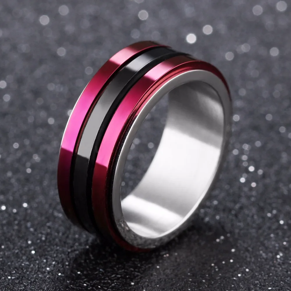 Новинка 2020 классическое мужское кольцо ювелирные изделия из титановой стали