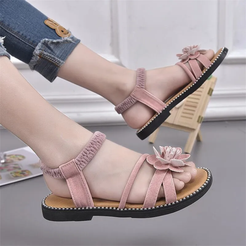 MHYONS Kids Sandals for Girls Flowers Roman Style Shoes Children Summer Shoes Girls Princess Outdoor Soft Bottom Beach Sandals
MHYONS Kids Sandals for Girls Flowers Roman Style Shoes Children Summer Shoes Girls Princess Outdoor Soft Bottom Beach Sandals