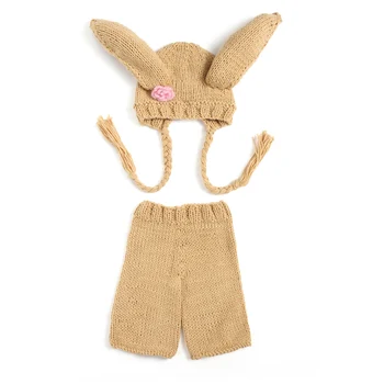 Neonatal Big Ears Huangmi Infant Cute Crochet Hand-woven Wool Suit Baby One Hundred Days Of Hand-woven Baby Photography Cap
Neonatal Big Ears Huangmi Infant Cute Crochet Hand-woven Wool Suit Baby One Hundred Days Of Hand-woven Baby Photography Cap