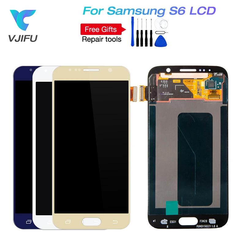 1PCS For Galaxy G920f S6 LCD Display For SAMSUNG Galaxy S6 G920F G920fd G920T G920A Display Touch Screen Digitizer Assembly
1PCS For Galaxy G920f S6 LCD Display For SAMSUNG Galaxy S6 G920F G920fd G920T G920A Display Touch Screen Digitizer Assembly