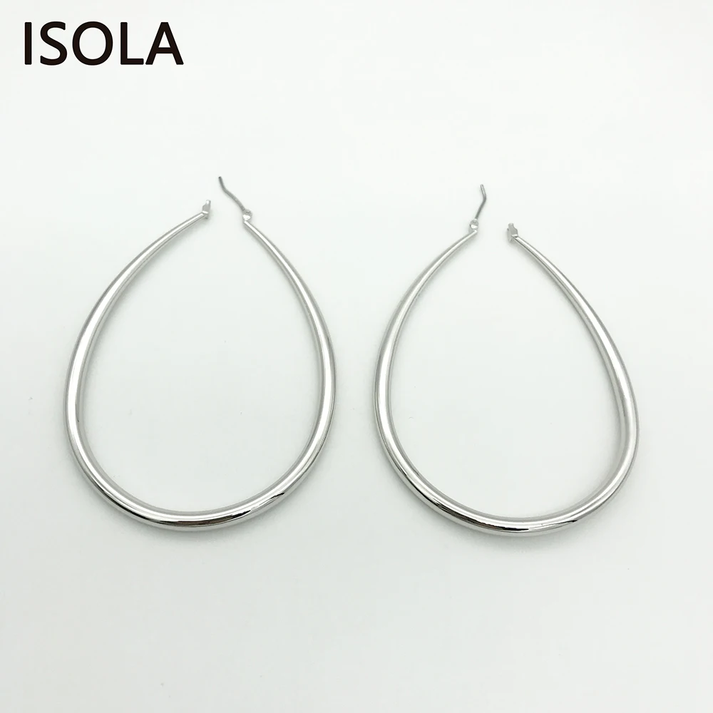 ISOLA Top Quality Waterdrop Shape Smooth Surface Classic Large Creole Earring Teardrop Shape Big Hoop Earring For Woman Jewelry
ISOLA Top Quality Waterdrop Shape Smooth Surface Classic Large Creole Earring Teardrop Shape Big Hoop Earring For Woman Jewelry