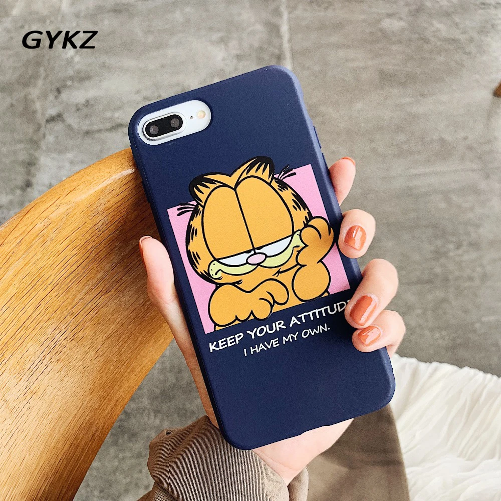 GYKZ Cartoon Garfield Cat Phone Case For iPhone 6 6s X XR XS MAX 8 7 Plus Soft Silicone Back Cover For iPhone X 10 Coque Fundas
GYKZ Cartoon Garfield Cat Phone Case For iPhone 6 6s X XR XS MAX 8 7 Plus Soft Silicone Back Cover For iPhone X 10 Coque Fundas