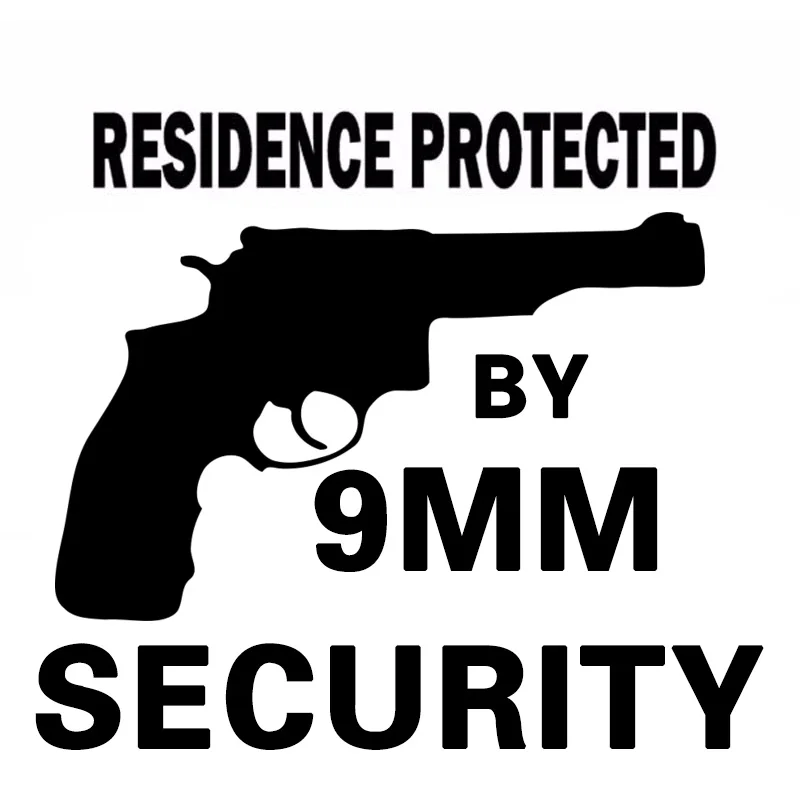 Car Styling Stickers Residence Protected By 9mm Security Car Stickiers and Decals Car Body Window Decorations stickers 0134
Car Styling Stickers Residence Protected By 9mm Security Car Stickiers and Decals Car Body Window Decorations stickers 0134
