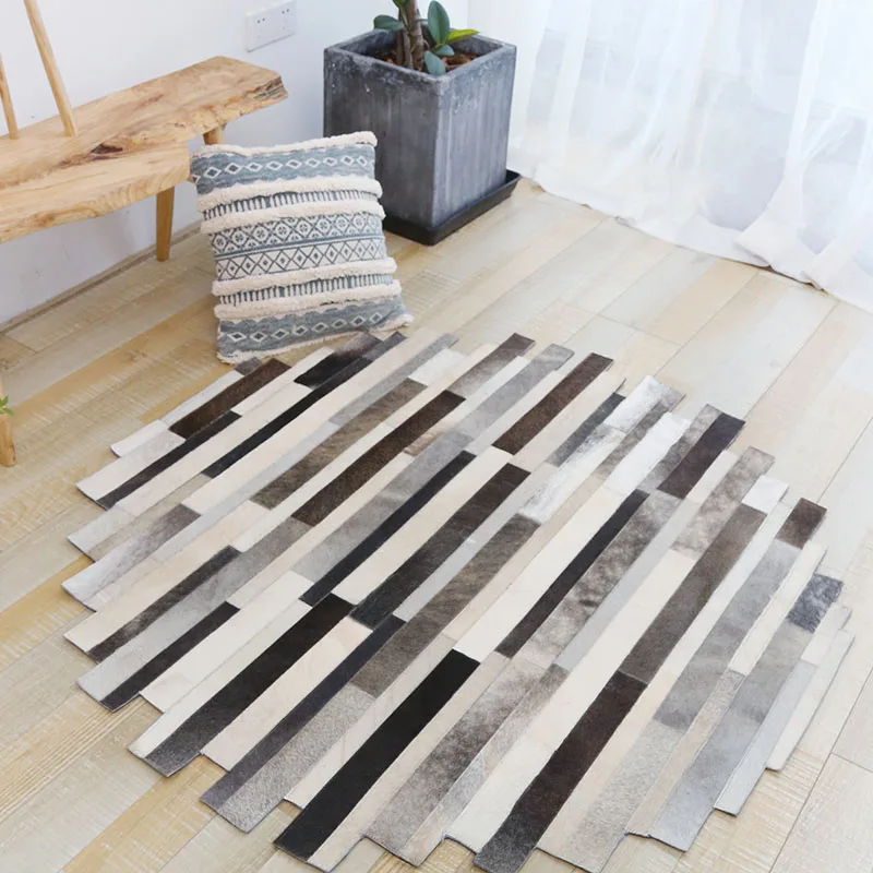 Cowhide joining together circular carpet sitting room contemporary blanket American style light luxury irregular shape rug
Cowhide joining together circular carpet sitting room contemporary blanket American style light luxury irregular shape rug