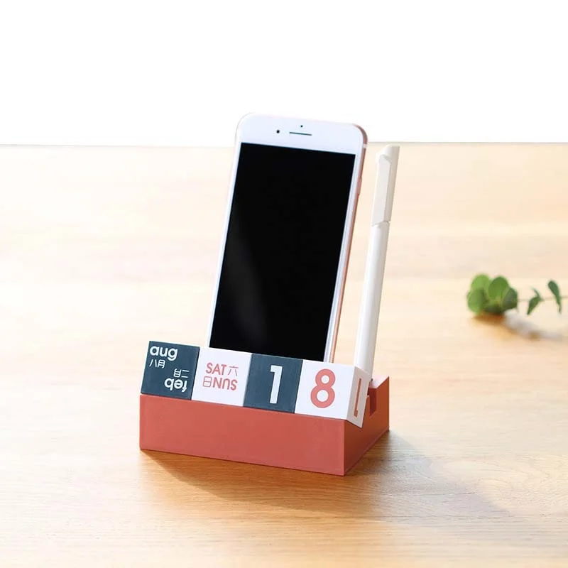 1PC Creative Multifunction Calendar Desktop Supply Phone Holder Pen Holder Decoration Stationery School Office Supplies for Gift
1PC Creative Multifunction Calendar Desktop Supply Phone Holder Pen Holder Decoration Stationery School Office Supplies for Gift