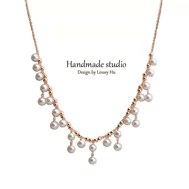 La MaxZa Elegant Genuine Freshwater Pearl Necklaces for Women Romantic Chains Necklaces Handmade Wedding Jewelry Female SG0001
La MaxZa Elegant Genuine Freshwater Pearl Necklaces for Women Romantic Chains Necklaces Handmade Wedding Jewelry Female SG0001
